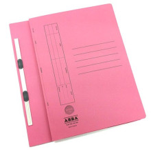 ABBA FLAT FILE 350(PM)PLASTIC CLIP PINK
