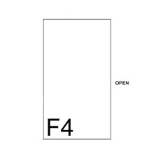 East-File Clear / Transparent - C Shape F4 Folder (Item No: B11-41 CF4) A1R1B100