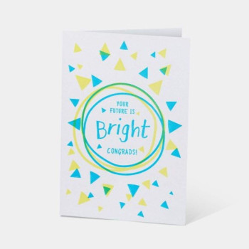 Letterpress Card - Your Future Is Bright