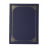 Hard Cover Certificate Holder - Blue