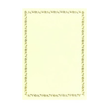 Kertas Sijil / Certificate Paper with Gold Border (100pcs)