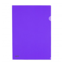 L Shape Transparent (Purple) Document Holder File A4 Size