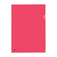 L Shape Transparent (Red) Document Holder File A4 Size