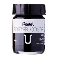 Pentel Poster Color U Black 30ml (No.28)