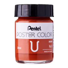 Pentel Poster Color U Brown 30ml (No.8)
