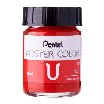 Pentel Poster Color U Red 30ml (No.11)