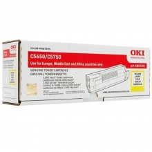 OKI C5650 C5750 Yellow Toner Cartridge (43872309)