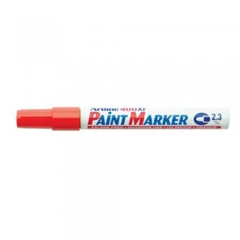 Artline 400XF Paint Marker Pen - 2.3mm Bullet Nib - Red