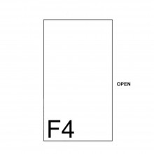 East-File Clear / Transparent - C Shape F4 Folder (Item No: B11-41 CF4) A1R1B100