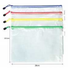 Soft Mesh Zipper Bag B5