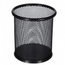 Pen Holder Round Mesh Pen Pot - Black (Item No: B01-24BK) A1R2B23