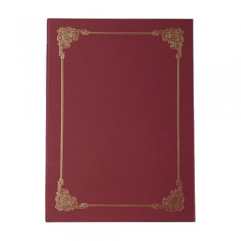 Hard Cover Certificate Holder - Maroon