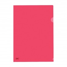 L Shape Transparent (Red) Document Holder File A4 Size