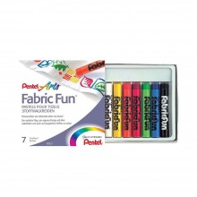 PENTEL ARTS FABRIC FUN PASTEL DYE STICKS 7 COLORS (PTS-7)