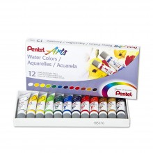 PENTEL ARTS WATER COLOURS 5ML 12 COLOURS (WFRS-12)