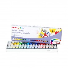 PENTEL ARTS WATER COLOURS 5ML 18 COLOURS (WFRS-18)