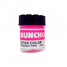 Buncho Poster Color 15CC Fluorescent F16 Pink - 6/Box